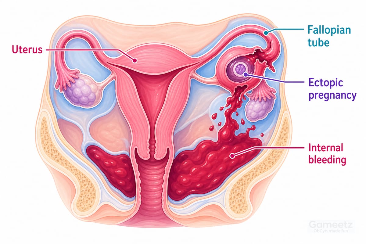 Ruptured ectopic pregnancy