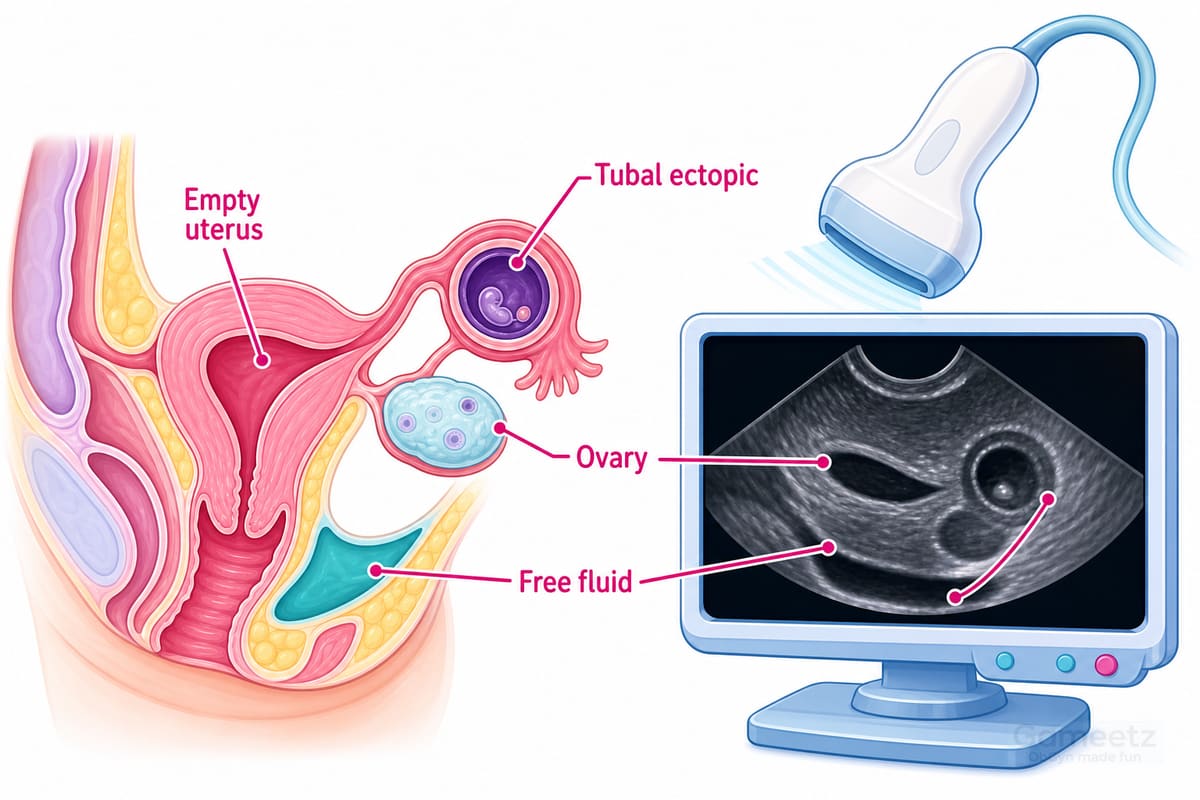 Transvaginal ultrasound diagnosis of tubal ectopic pregnancy