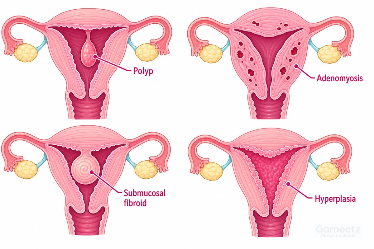Structural PALM pathology in heavy menstrual bleeding