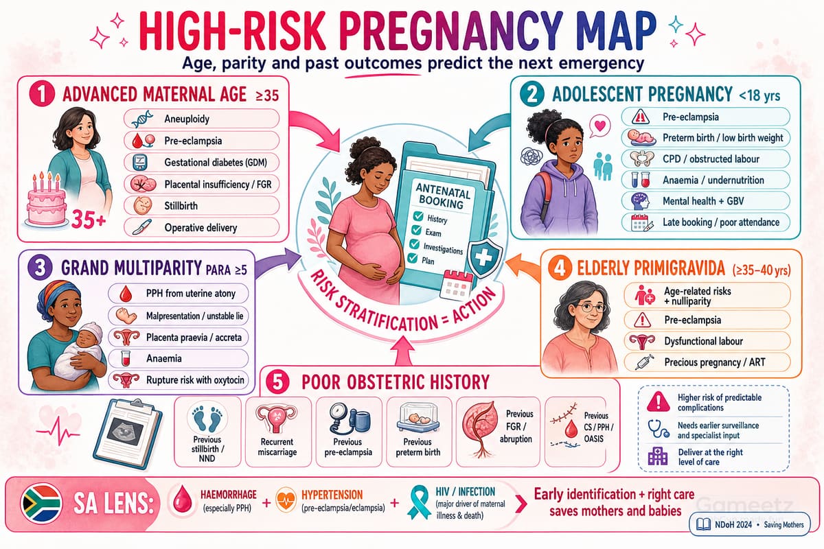 High-risk pregnancy map