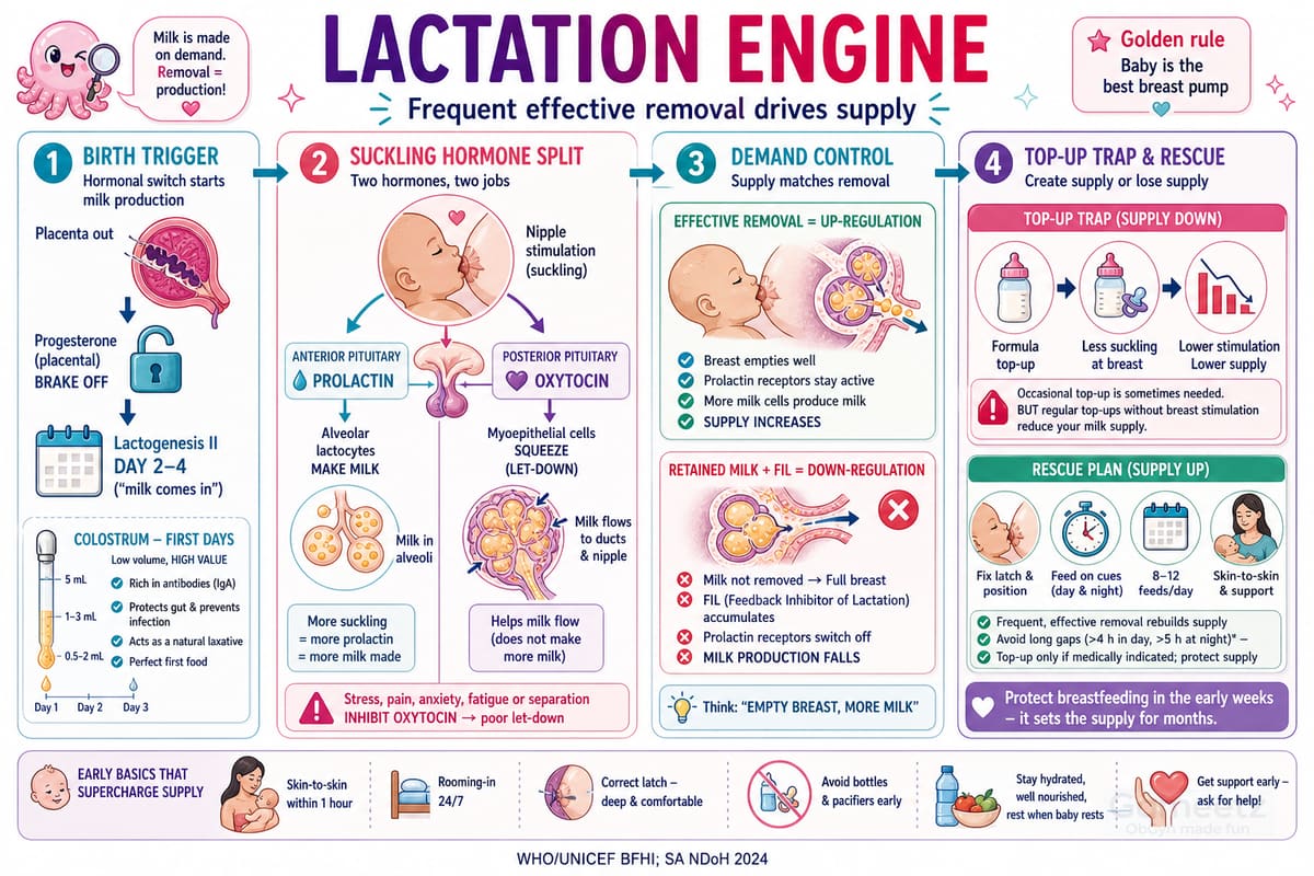 Lactation engine infographic