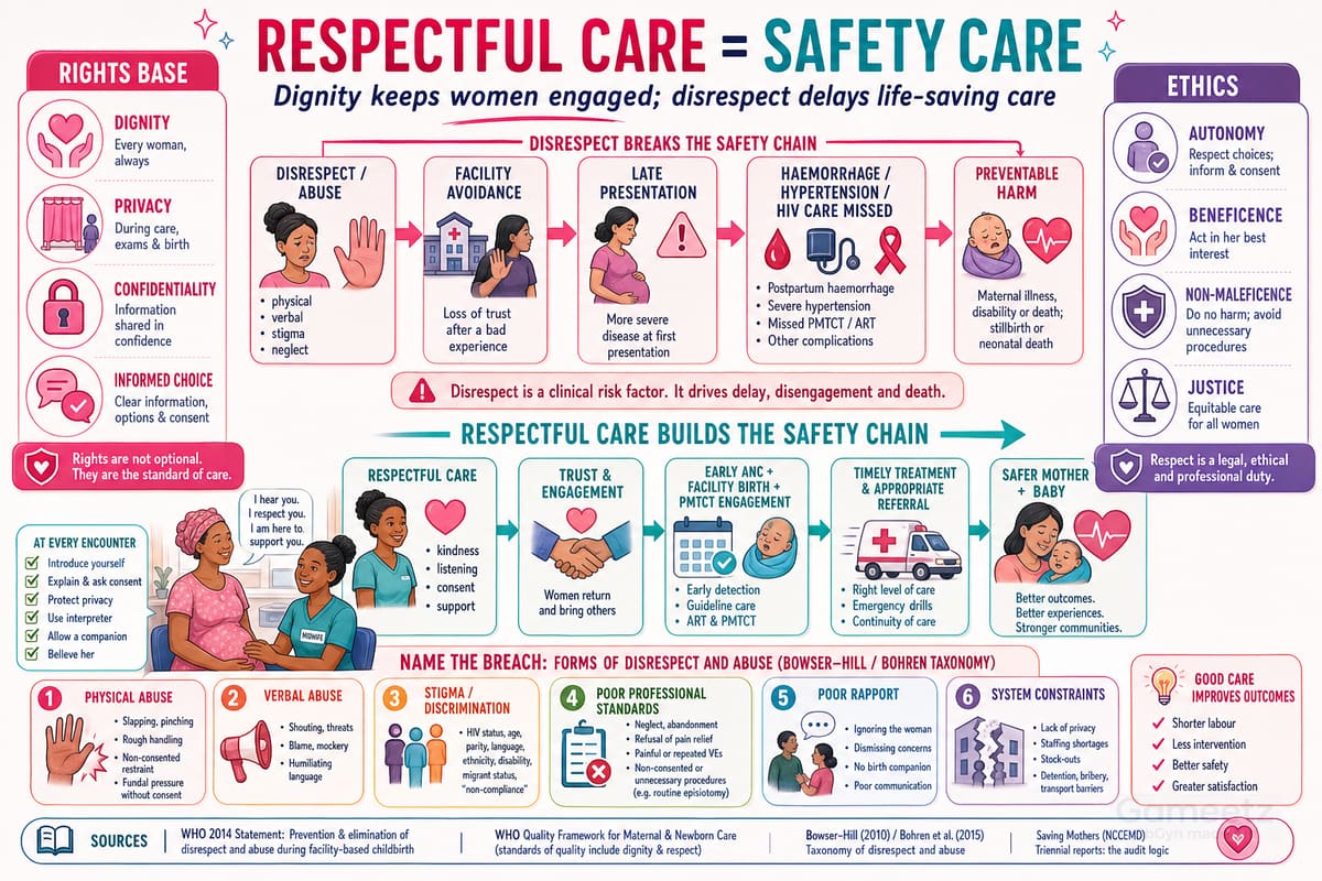 Respectful maternity care as a safety intervention