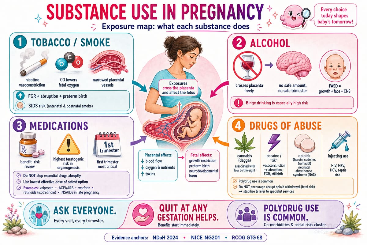 Substance use in pregnancy exposure map