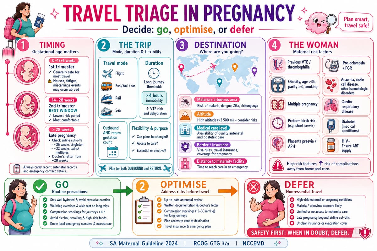 Travel triage in pregnancy