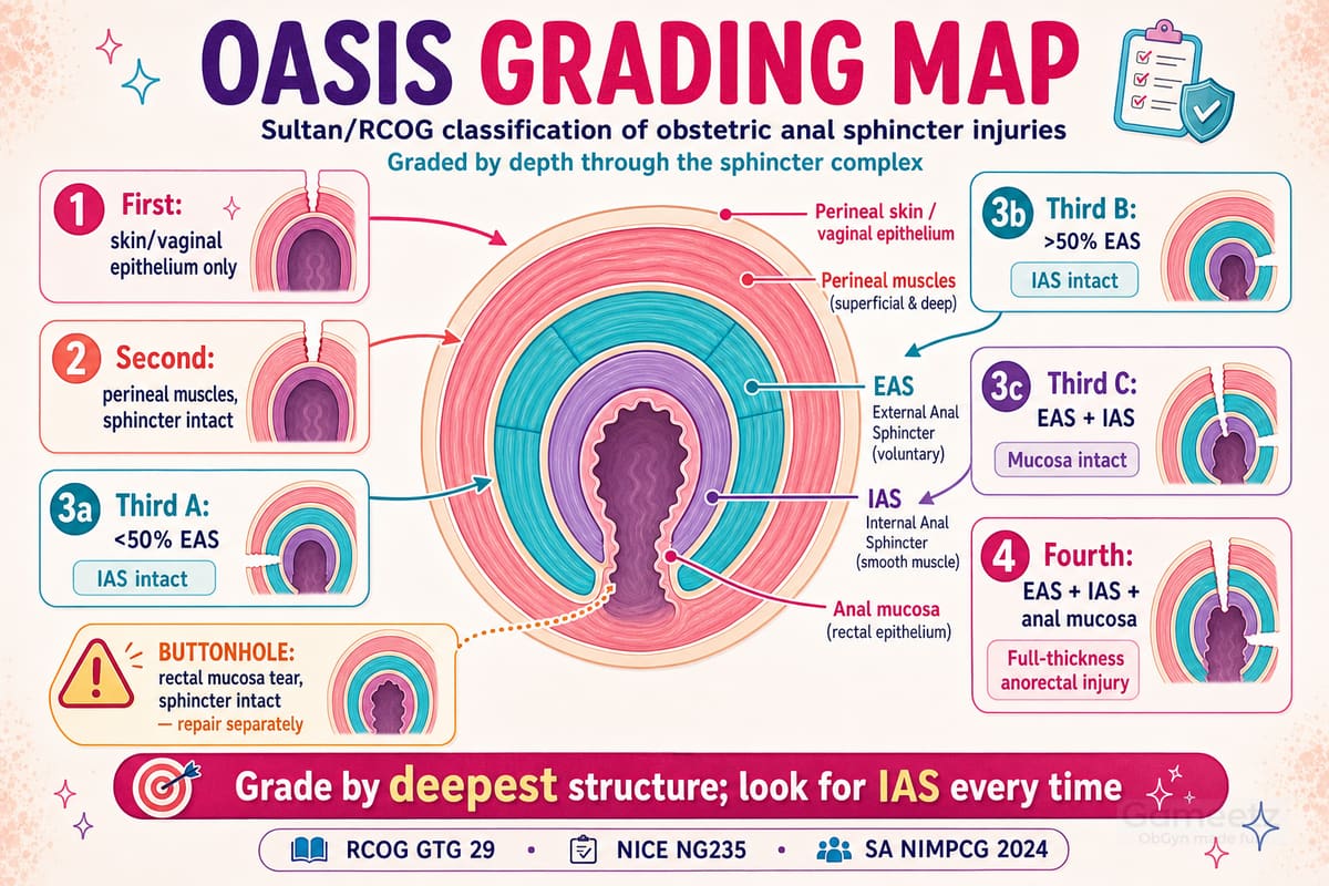 OASIS grading map infographic