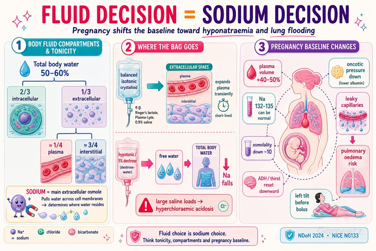 Fluid decision equals sodium decision infographic