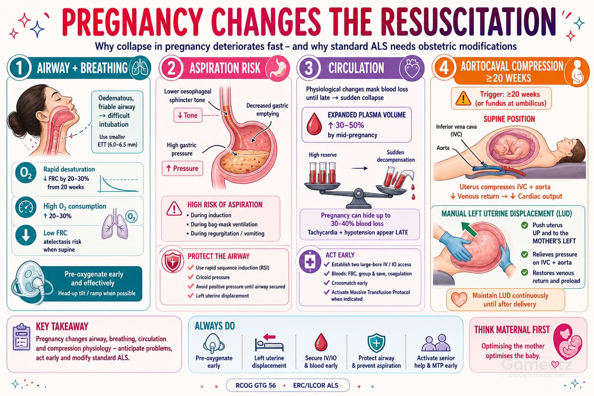 Pregnancy physiology changes in resuscitation